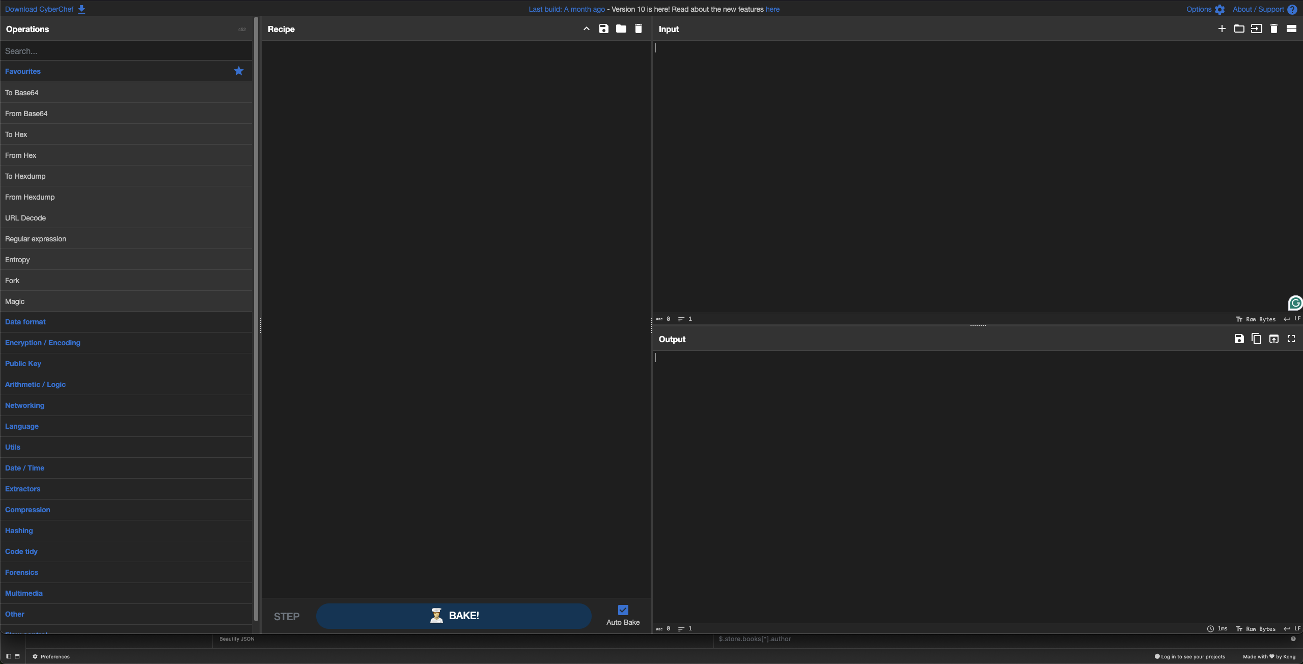 CyberChef User Interface